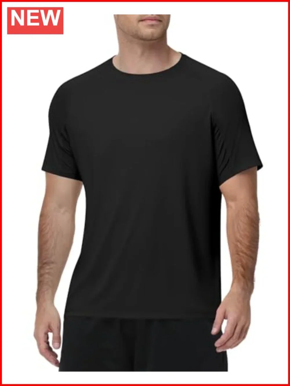 Men's Short Sleeve UPF 50+ Sun Protection Rash Guard Quick Dry UV Shirt